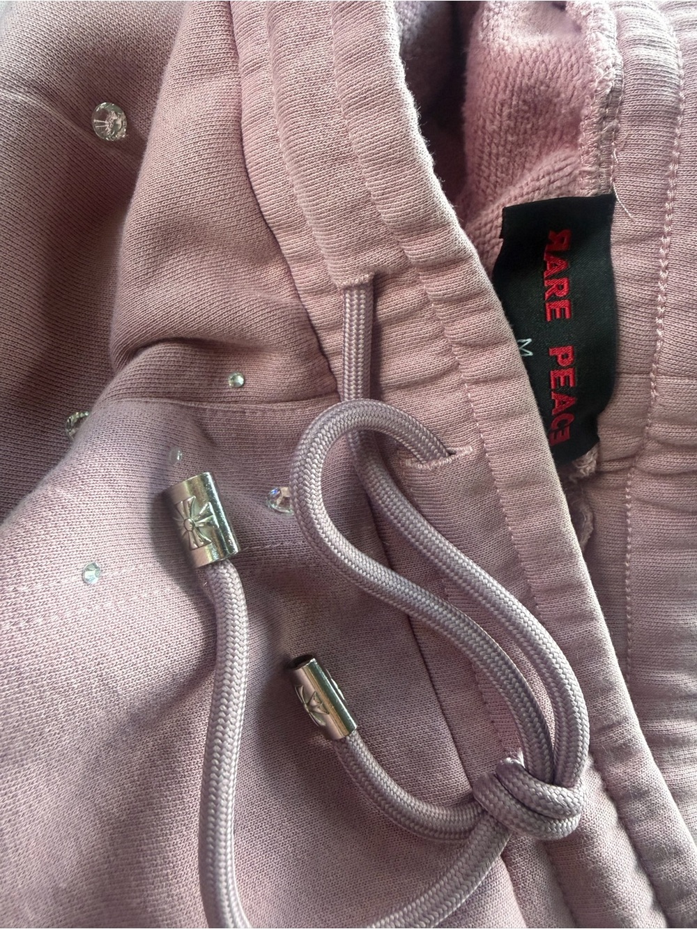 Rare Peace Lavender Pink  with Rhinestone Detail